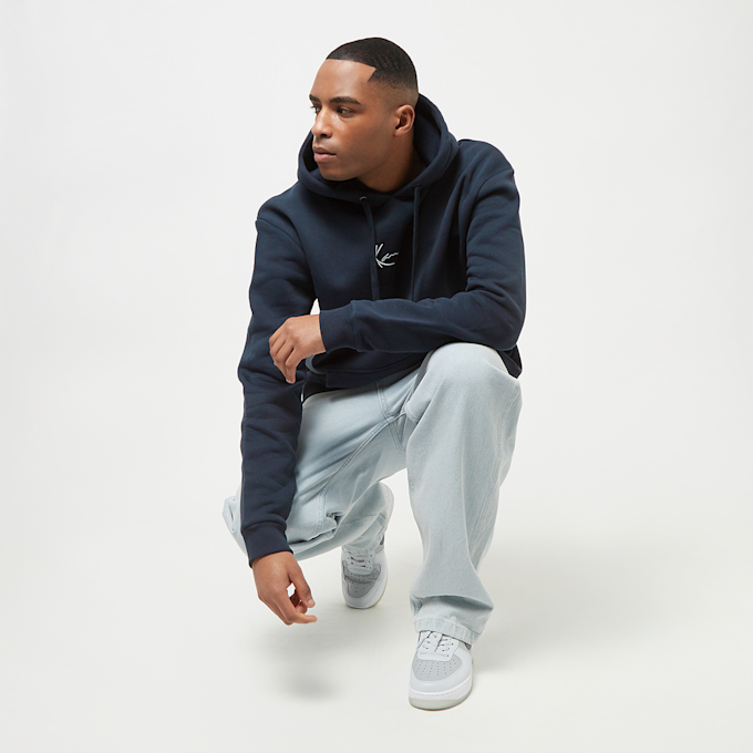 Karl Kani Signature Teddy Hoodie blau 558 4