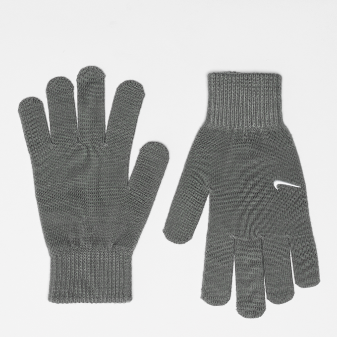 Nike Swoosh Knit Gloves 2.0 cinzento 601 1