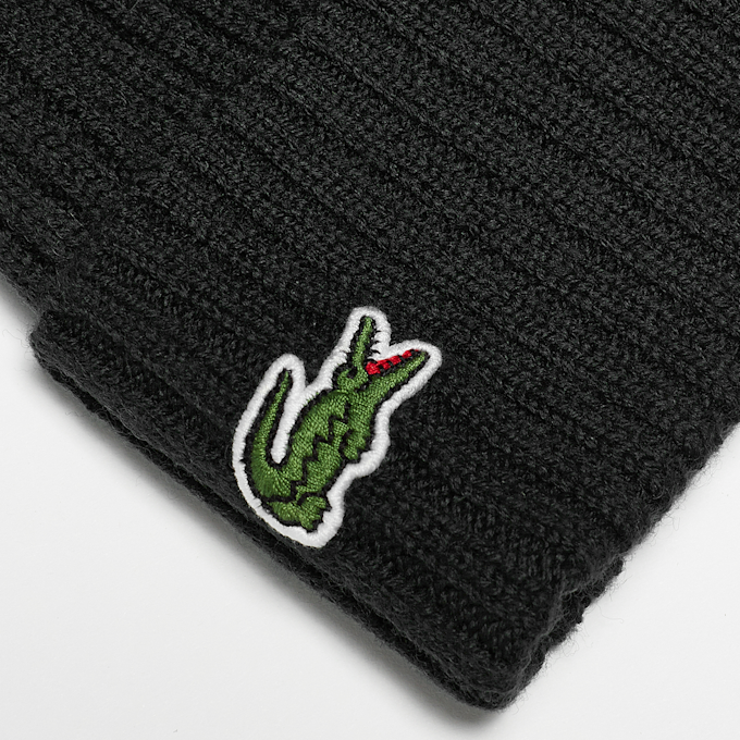 Lacoste Knitted Cap czarny 644 3