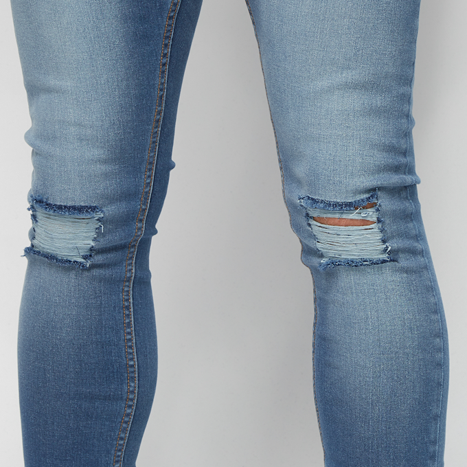 Criminal Damage CD Destroy Skinny Jeans mid stone wash blau 44192 5