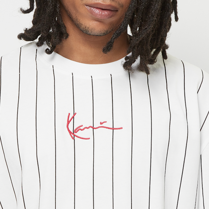 Karl Kani Small Signature Pinstripe Tee weiß 46416 3
