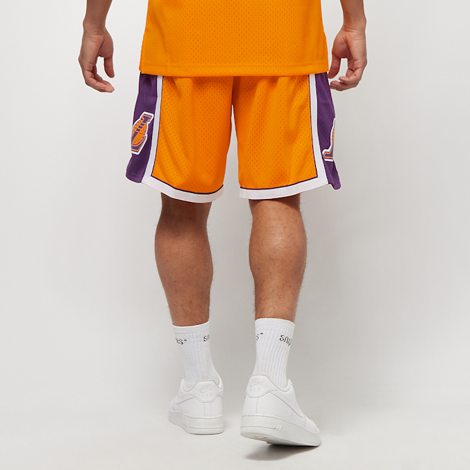 Mitchell & Ness NBA Swingman Shorts Los Angeles Lakers naranja 970 3