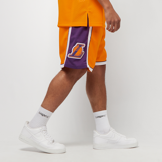 Mitchell & Ness NBA Swingman Shorts Los Angeles Lakers naranja 970 4