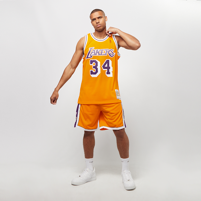 Mitchell & Ness NBA Swingman Shorts Los Angeles Lakers naranja 970 6