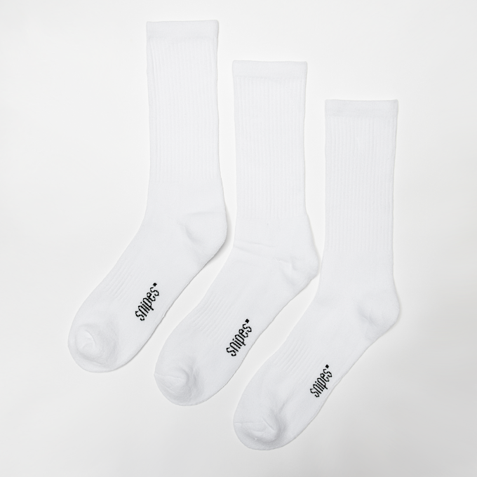 SNIPES 3 PACK - Crew Sock weiß 2065 1