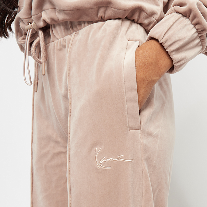 Karl Kani KK Small Signature Velvet Sweatpants dark sand beige 46647 5
