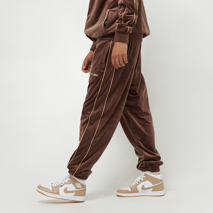 FUBU FUBU Corporate Velours Track Pants brown/sand azul 44321 2