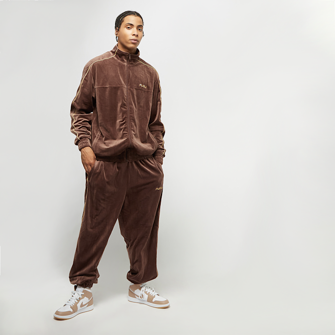 FUBU FUBU Corporate Velours Track Pants brown/sand azul 44321 7