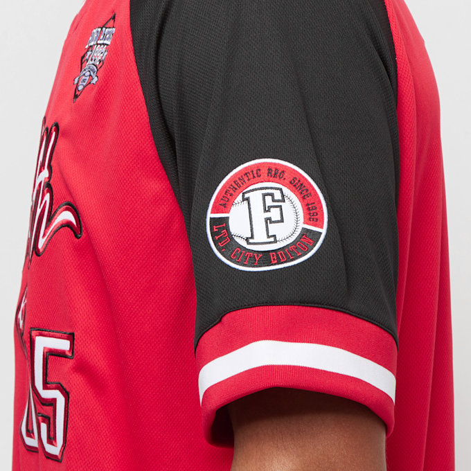 FUBU FUBU Athletics Dirty South Baseball Jersey rojo 2563 5