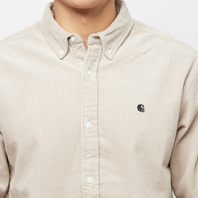 Carhartt WIP Long Sleeve Madison Cord Shirt schwarz 2606 3
