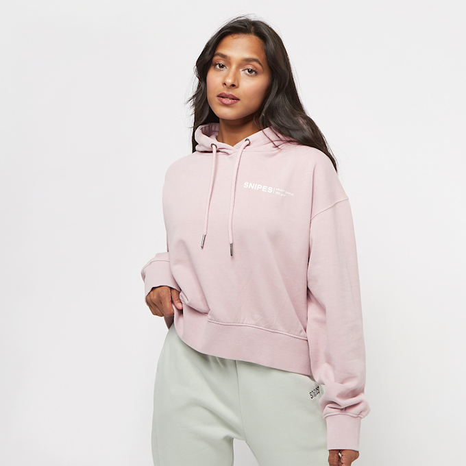 SNIPES College Logo Washed Short Hoodie różowy 2608 1