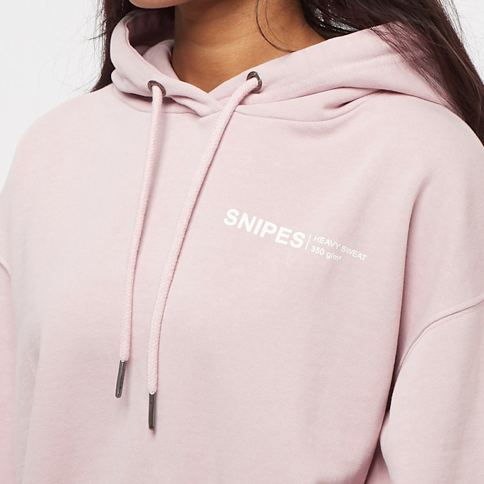 SNIPES College Logo Washed Short Hoodie różowy 2608 3