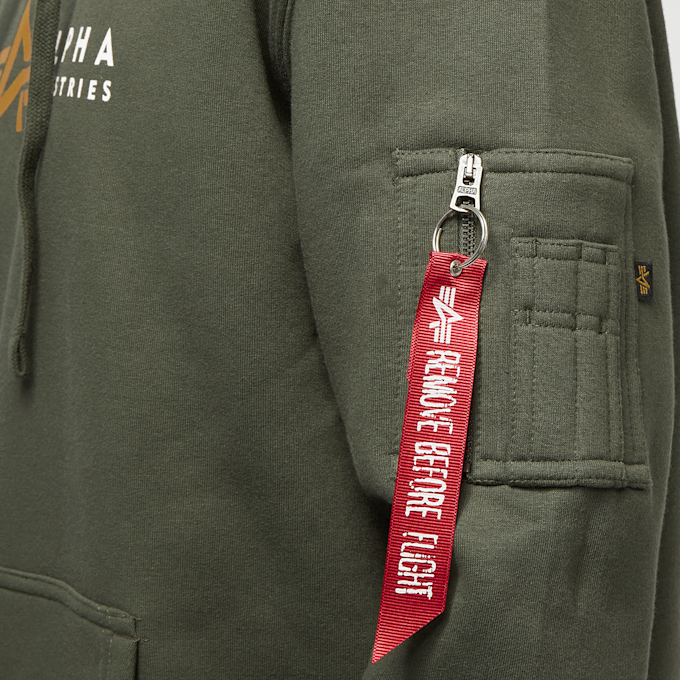 Alpha Industries Alpha Label Hoody groen 2855 4