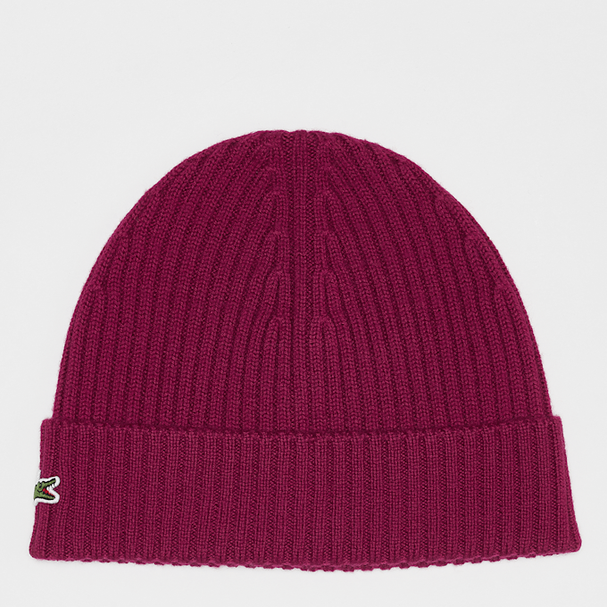 Lacoste Knitted Cap bordeaux rot 46861 1