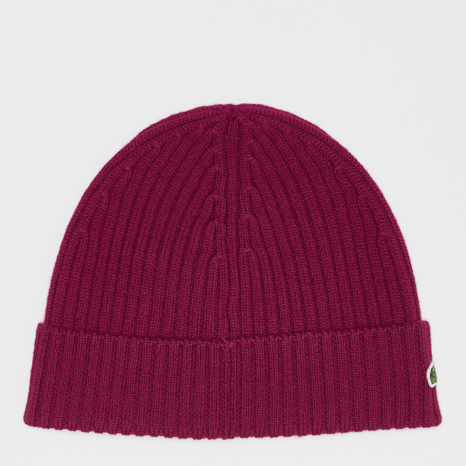 Lacoste Knitted Cap bordeaux rot 46861 2