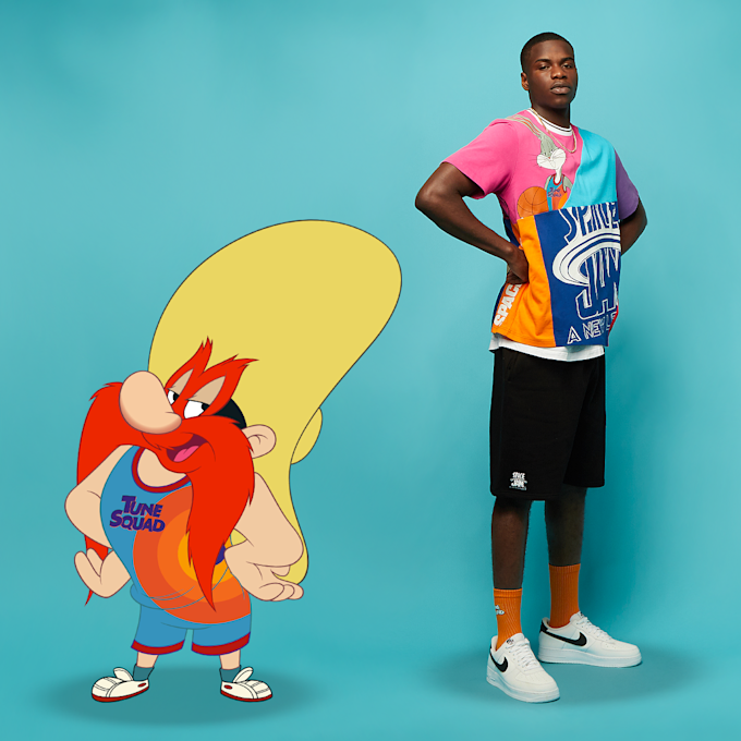 SNIPES Space Jam: A New Legacy Logo Character Patchwork T-Shirt multicolore 2898 4