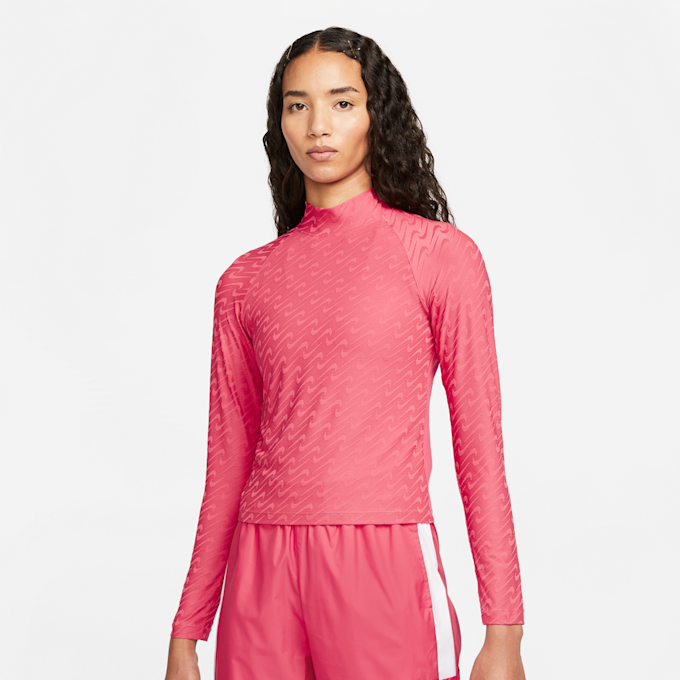 Nike Sportswear Icon Clash Mock Long-Sleeve Top rosa 3139 1