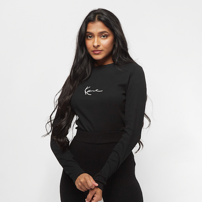 Karl Kani Small Signature Rib Long Sleeve schwarz 1164 1