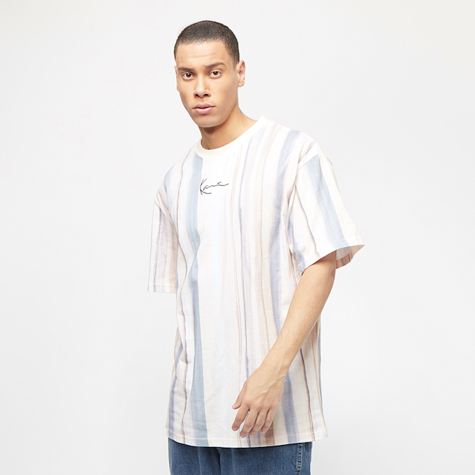 Karl Kani Small Signature Tie Dye Stripe Tee weiß 6002 1