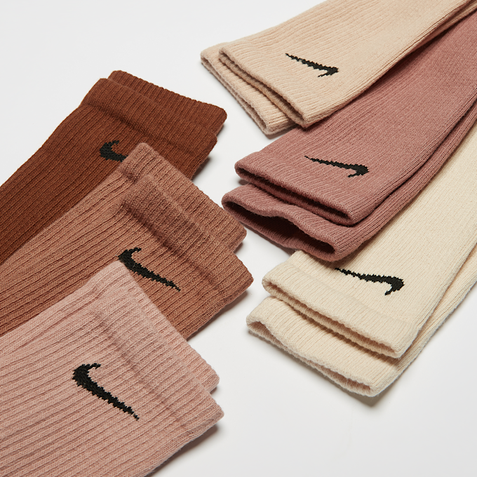 Nike 6 PACK - Everyday Cushion Crew Training marrón 7392 2