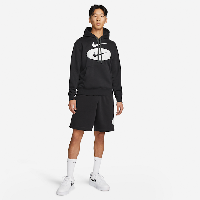Nike Sportswear Swoosh League Men's Fleece Pullover Hoodie schwarz 7559 6
