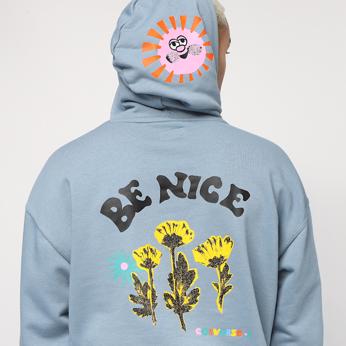 Converse Be Nice Graphic Hoodie blauw 7594 3