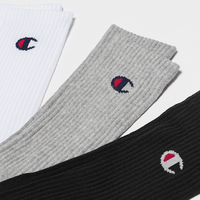 Champion 3 PACK - Crew Socks schwarz 8287 2