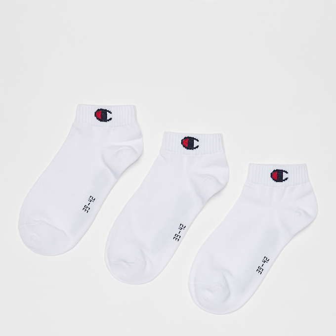 Champion 3 PACK - Quarter Socks blanc 8320 1