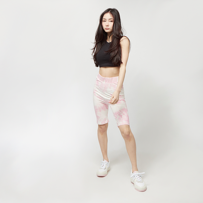 FUBU Corporate Gathered Shorts rose 3751 4