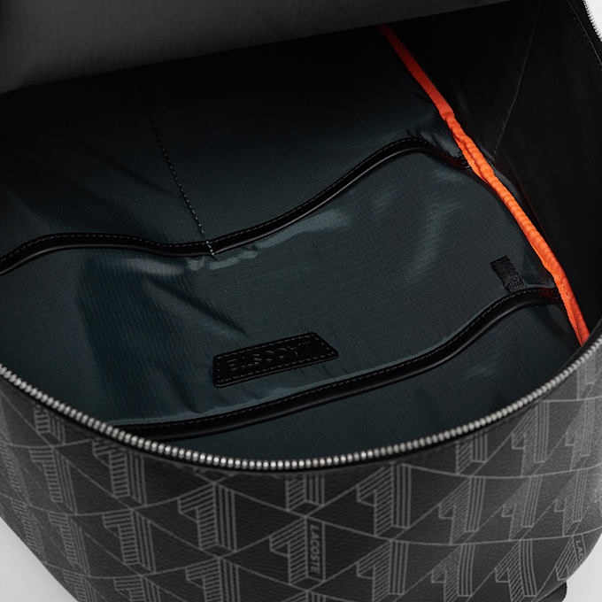 Lacoste Backpack Allover Monogram schwarz 3836 4