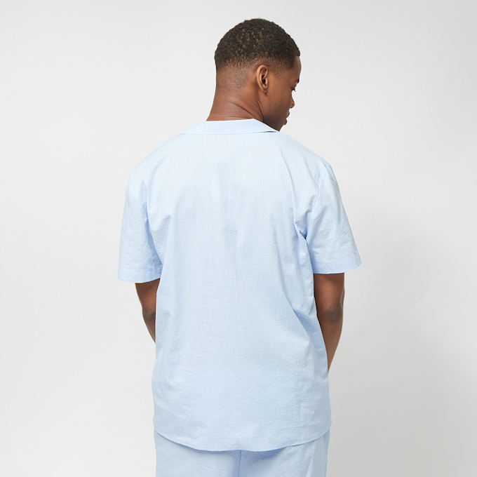 Sean John Script Logo Seersucker Resort Shirt plava 3903 2