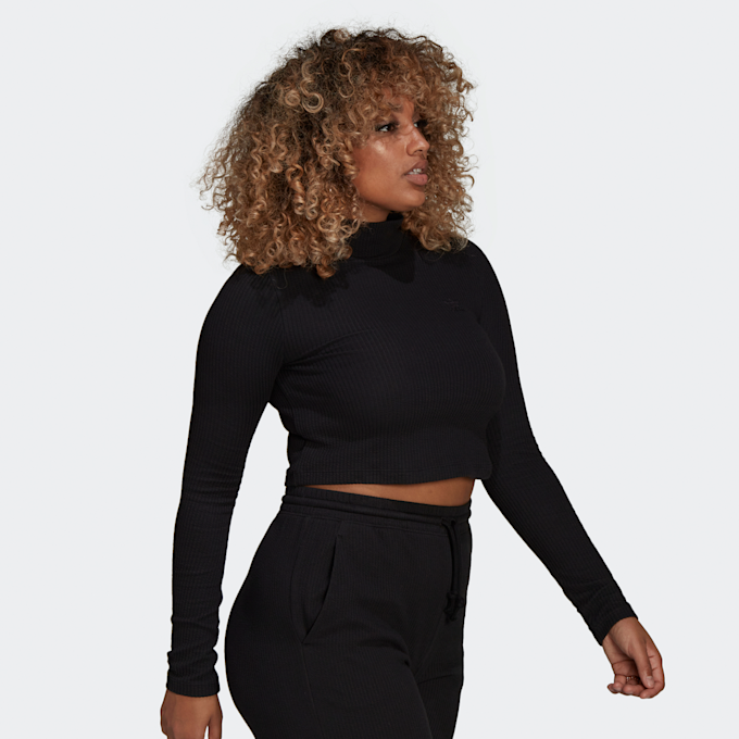 adidas Originals Winter Ease Ribbed Cropped Longsleeve czarny 4316 2
