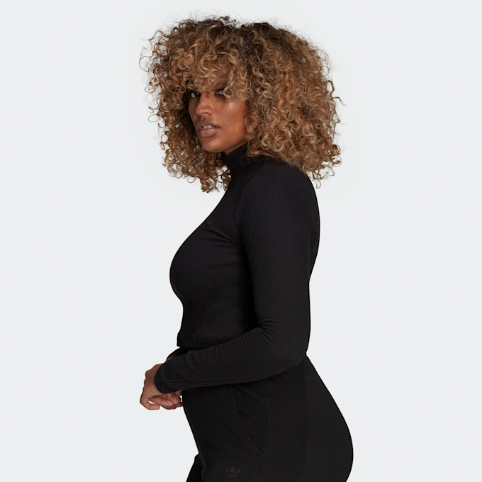 adidas Originals Longsleeve cropped Ribbed Winter Ease nero 4316 4