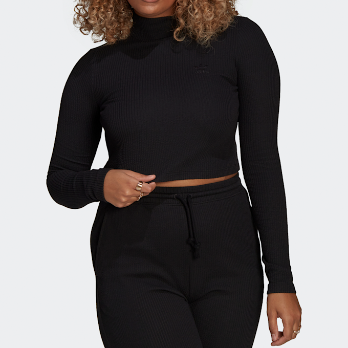 adidas Originals Winter Ease Ribbed Cropped Longsleeve czarny 4316 7