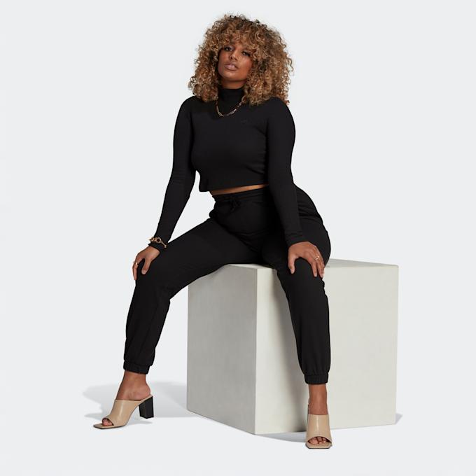 adidas Originals Winter Ease Ribbed Cropped Longsleeve czarny 4316 8