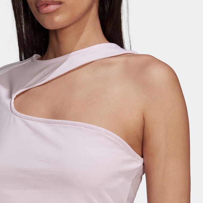 adidas Originals 80's Dance Cropped Cut-out Top rosa 4777 4