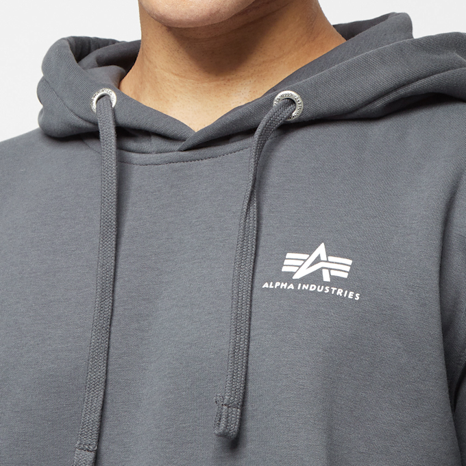 Alpha Industries Basic Hoody Small Logo grau 4917 3
