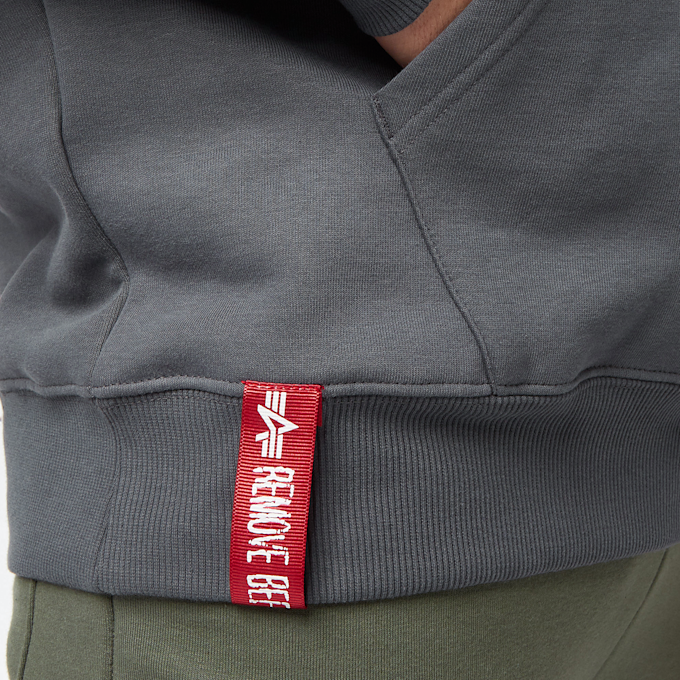 Alpha Industries Basic Hoody Small Logo grau 4917 4