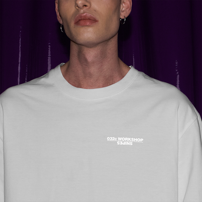 SNIPES x  032c WORKSHOP Fabric Mix Longsleeve biały 8845 8