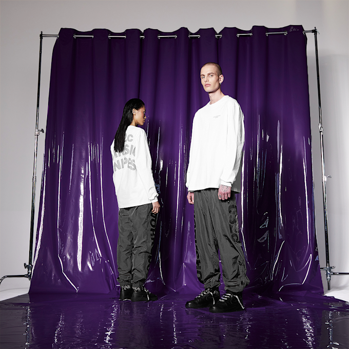 SNIPES x  032c WORKSHOP Fabric Mix Longsleeve biały 8845 9