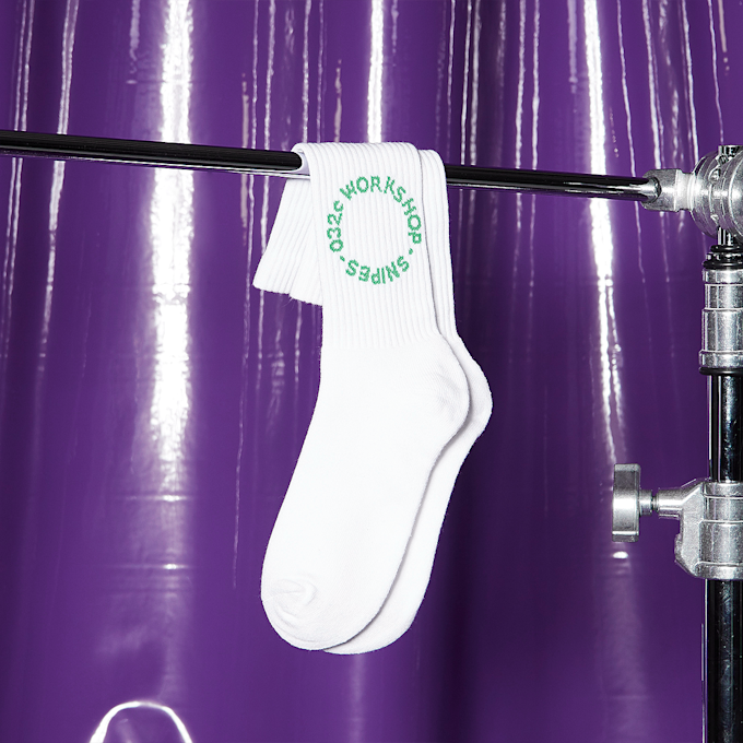 Urban Classics 032c WORKSHOP Long Crew Socks white (1 Pack) multicolor 8897 1