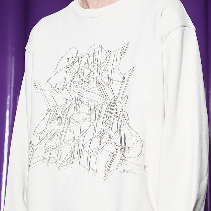 SNIPES x  032c WORKSHOP Crew grau 9071 4