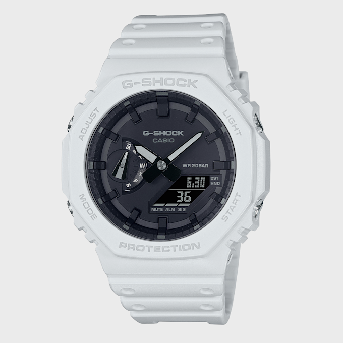 G-SHOCK Absolute Toughness GA-2100-7AER branco 9707 1