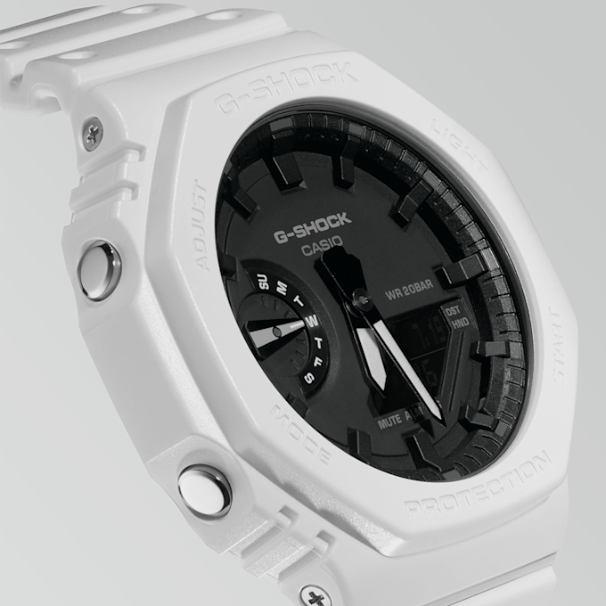 G-SHOCK Absolute Toughness GA-2100-7AER branco 9707 5