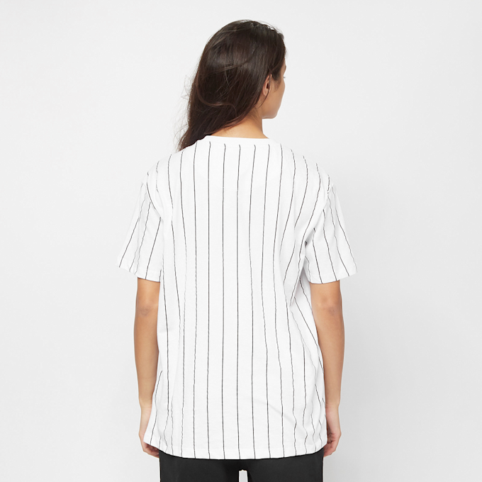 Karl Kani Small Signature Essential Pinstripe OS Tee blanco 9879 2