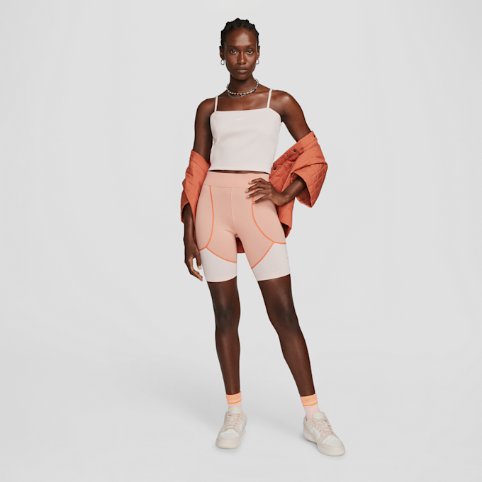 Nike Sportswear Essential Women's Ribbed Crop Top beige 11101 4