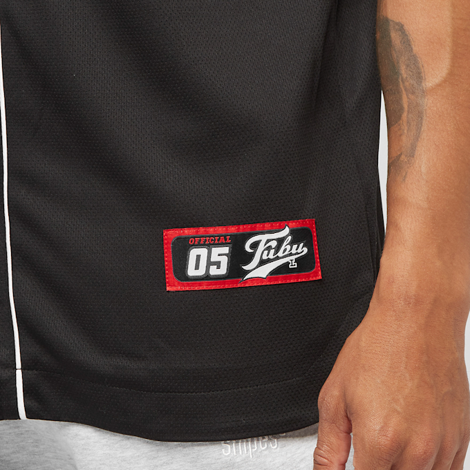 FUBU College Baseball Jersey negro 11447 4