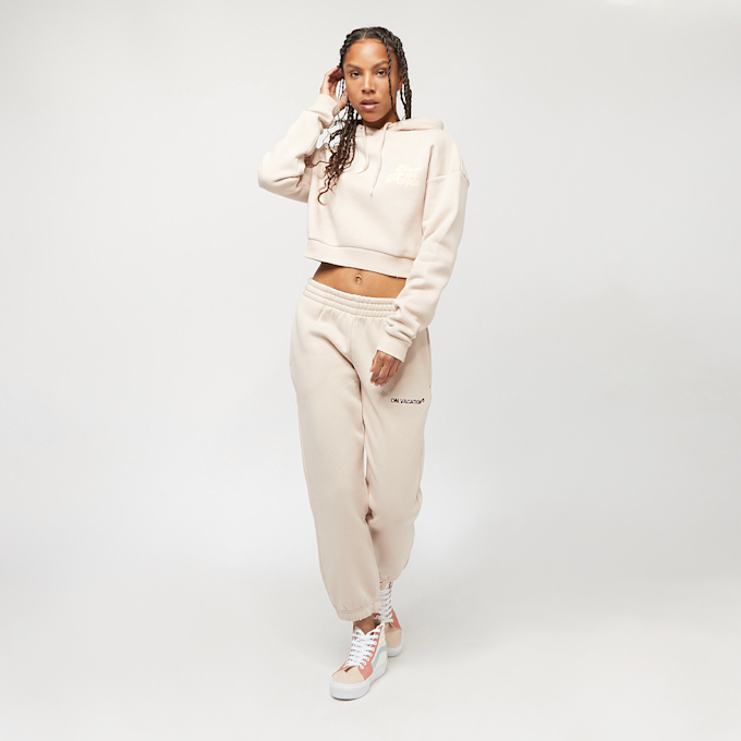 On Vacation Ladies' Flower Cropped Hoodie beige 11651 4