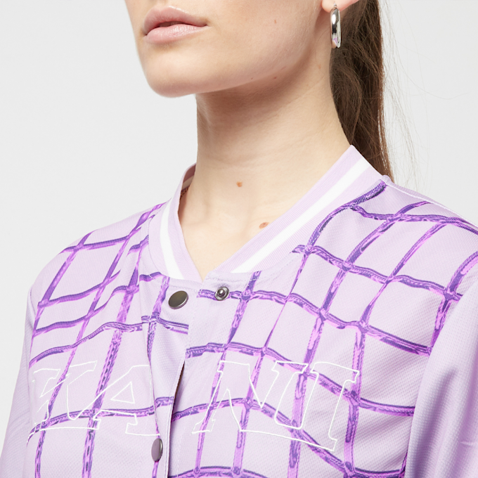 Karl Kani Varsity Stripe Baseball Shirt rosa 11849 3