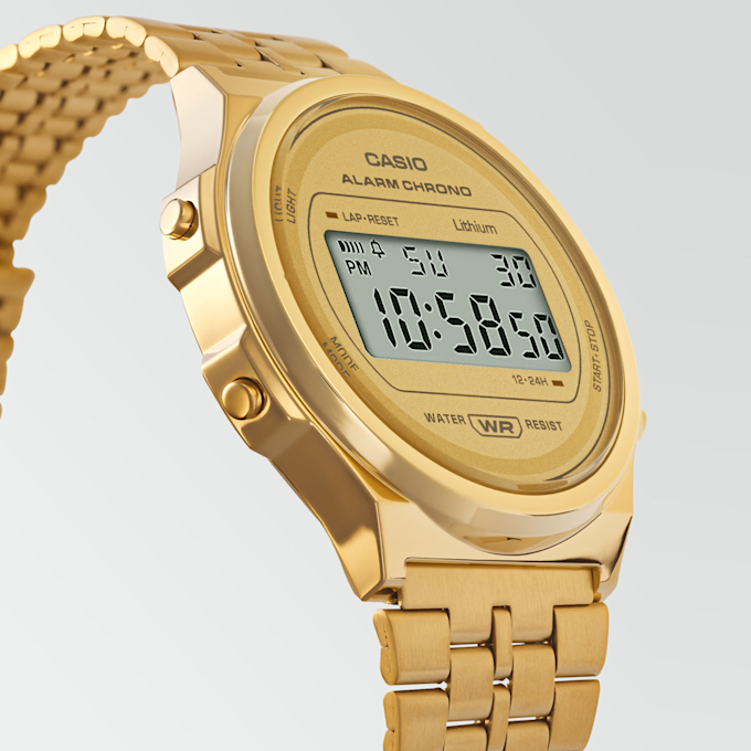 CASIO Vintage Round złoty 12056 3
